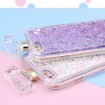 Wholesale iPhone SE 2022 / 2020 / 8 / 7 Perfume Bottle Glitter Shake Star Dust Necklace Case (Pink)